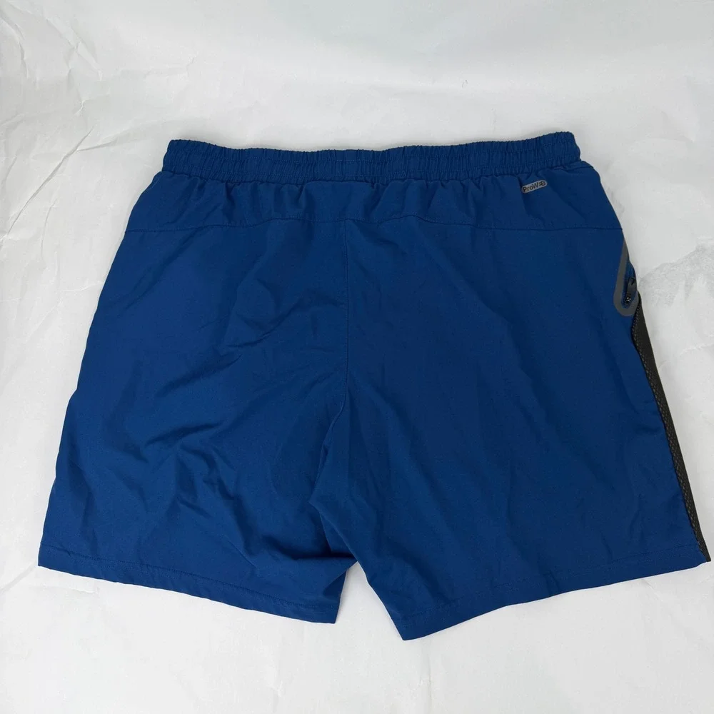 Spyder Active Men Blue Athletic Workout Shorts Size XL TG ProWeb Zip Pockets‎